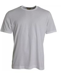 Dolce & Gabbana - Cotton Round Neck Short Sleeves T-Shirt - Lyst