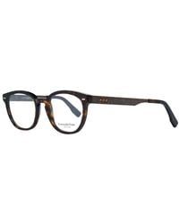 ZEGNA - Brown Plastic Glasses (frames) - Lyst