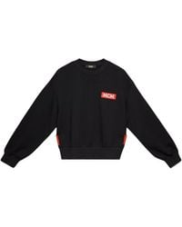MCM - Cotton Rubber Logo Oversized Pullover Sweater (regular; S) - Lyst