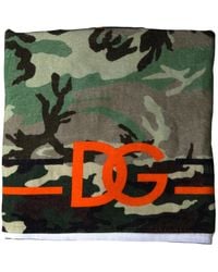 Dolce & Gabbana - Printed Cotton Wrap Shawl Scarf - Lyst