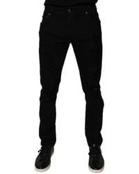 Dolce & Gabbana - Slim Fit Distressed Jeans - Lyst