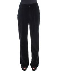 Ermanno Scervino - Velvet Cotton Straight Legs Pants - Lyst