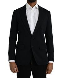 Dolce & Gabbana - Wool Notch Single Breasted Coat Blazer - Lyst
