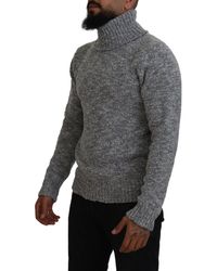Dolce & Gabbana - Wool Knit Turtleneck Pullover Sweater - Lyst