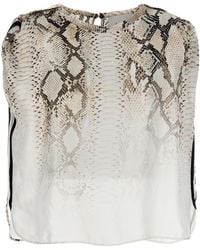 Nude - Snake Bloshirt Viscose Shirt, Blouse - Lyst