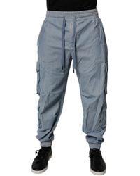 Dolce & Gabbana - Cotton Jogger Cargo Denim Pants - Lyst