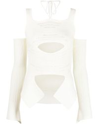 ANDREADAMO - AndreäDamo Knit Ribbed Top - Lyst