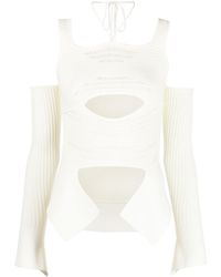 ANDREADAMO - AndreäDamo Knit Ribbed Top - Lyst