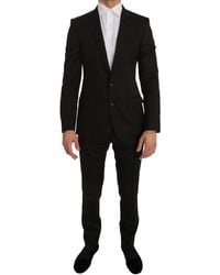 Dolce & Gabbana - Brown Wool Crystal Bee Slim Fit Martini - Lyst