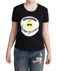 Moschino - Cotton Sunny Milano Print T-Shirt - Lyst