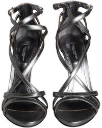 Dolce & Gabbana - Keira Leather Heels Sandals Shoes Lamb - Lyst