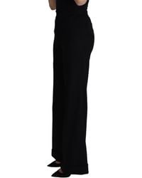 Dolce & Gabbana - Cashmere Wide Leg Trouser Pants - Lyst