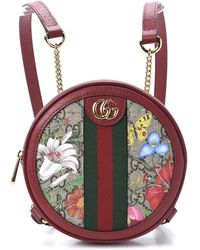Gucci - Ophidia Supreme gg Canvas Floral Round Backpack With Trim Nwb 598661 - Lyst
