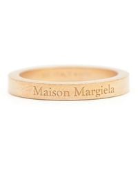 Maison Margiela - Logo-Engraved Band Ring - Lyst