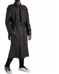 Bottega Veneta - Leather Waterproof Trenchcoat Jacket - Lyst