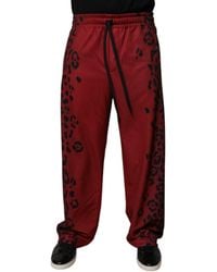 Dolce & Gabbana - Leopard Print Pants Casual Style - Lyst