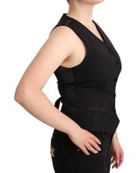 Dolce & Gabbana - Elegant Vest Top With Button Detail - Lyst