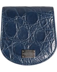 Dolce & Gabbana - Blue Exotic Skin Coin Condom Case Holder Pocket Wallet - Lyst