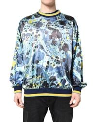 Dolce & Gabbana - Marbled Print Pullover Sweater - Lyst