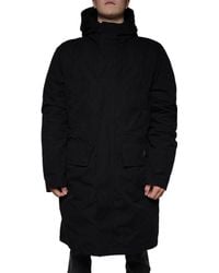 Dolce & Gabbana - Hooded Parka Cotton Trench Coat Jacket - Lyst