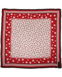 Dolce & Gabbana - Polka Dot Print Square Stole 130Cm X 130Cm Scarf - Lyst