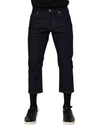 Dolce & Gabbana - Cropped Denim Jeans - Lyst