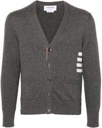 Thom Browne - 4Bar Cotton Cardigan - Lyst