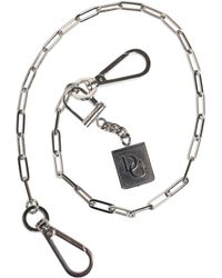Dolce & Gabbana - Tone Metal Chain Dg Charm Belt Keychain - Lyst