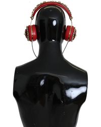 Dolce & Gabbana - Frends Leather Floral Crystal Headset Headphones - Lyst