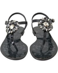 Dolce & Gabbana - Flat Sandals - Lyst