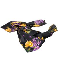 Dolce & Gabbana - Floral Applique Silk Headband Diadem Accessory - Lyst