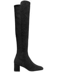 Stuart Weitzman - Suede With Elastic Back Heel Knee High Boot (38 Eu 7.5 B Us) - Lyst