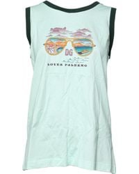 Dolce & Gabbana - Light Graphic Print Sleeveless Tank T-Shirt - Lyst