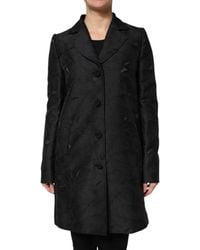 Dolce & Gabbana - Single Breasted Trench Coat Jacket - Lyst
