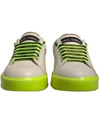 Dolce & Gabbana - Portofino Leather Sneakers Shoes - Lyst