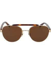 Calvin Klein Color Metal Sunglasses - Brown