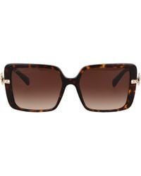Bvlgari Bvlgari 0BV8239 Sunglasses Women Square Brown 54mm New & Authentic 