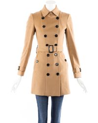 Burberry London Beige Belted Trench Coat Beige Sz: Xs - Natural
