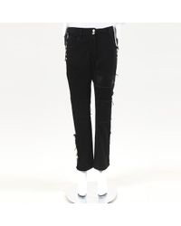 chanel black jeans