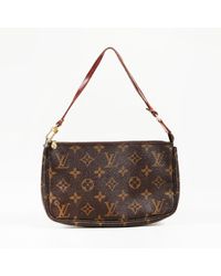 Louis Vuitton - Monogram Coated Canvas Pochette - Lyst