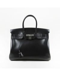 Hermès Birkin 35 Box Calf Bag - Black