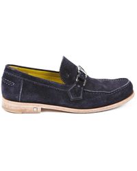 Louis Vuitton Suede Loafers Men's - Blue