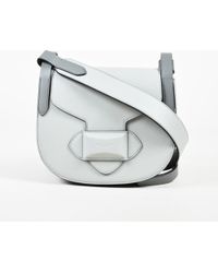 Michael Kors Collection Grey Calfskin Leather "small Daria" Shoulder Bag - Gray