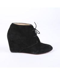 louboutin wedge booties