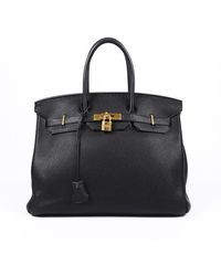 Hermès Birkin 35 Clemence Handbag - Black