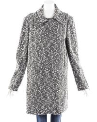Stella McCartney Boucle Wool Coat - Gray