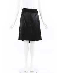 Louis Vuitton Size 34 Black, White, Gold Cotton Leather Detail Monogram  Skirt — Labels Resale Boutique