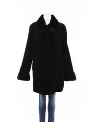 Gorski Sheared Mink Fur Coat - Black