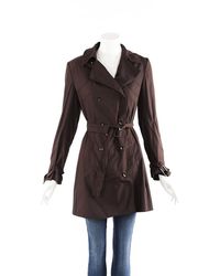 Stella McCartney Wool Blend Trench Coat - Brown