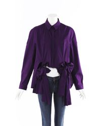 Delpozo Bow Blouse - Purple